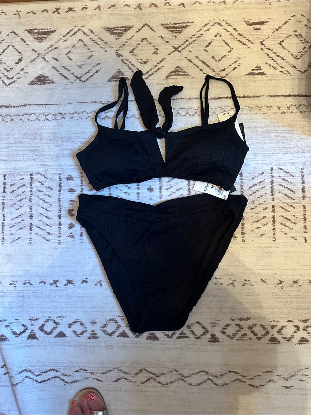 Bar III Black Two-Piece Bikini Set